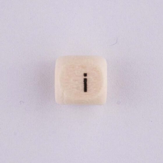 AHŞAP BONCUK İ HARF 10 X 10 MM.