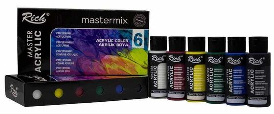 RİCH AKRİLİK MASTER MİX PASTEL SET 60 CC.6 LI 060-11408